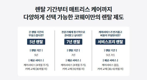 코웨이침대렌탈, 최고의 잠을 위한 선택
